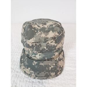 ACU Digital Army Military Cadet Patrol Cap Size 7 1/8 Unisex Fitted Soldier
